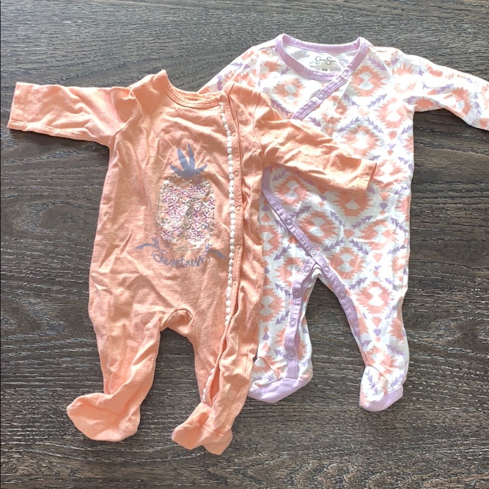 Jessica Simpson Pajama 2 Pack 0-3 months